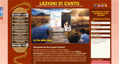 Desktop Screenshot of lezionidicanto.com