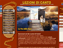 Tablet Screenshot of lezionidicanto.com